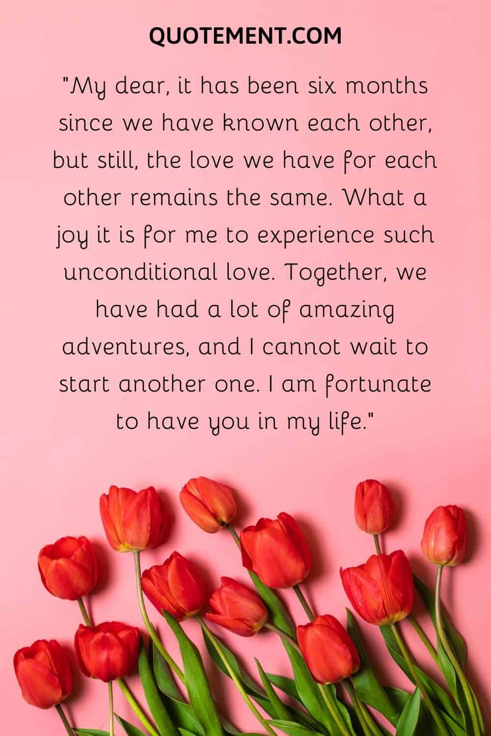 6 Months Together Quotes For Him